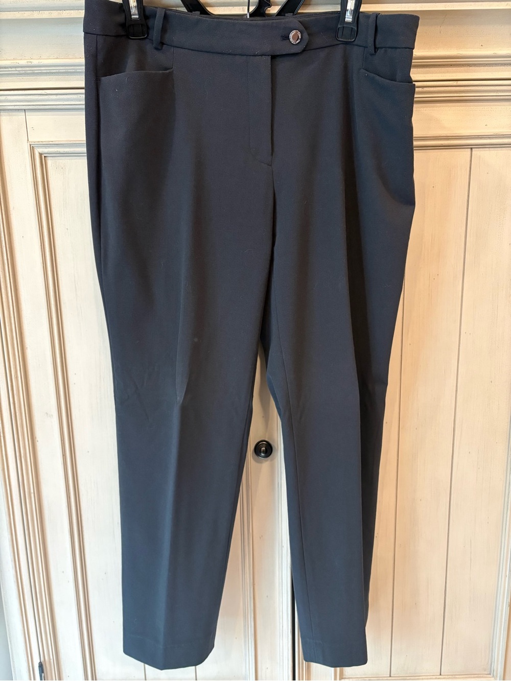 Calvin Klein Black Straight-Leg Dress Pants